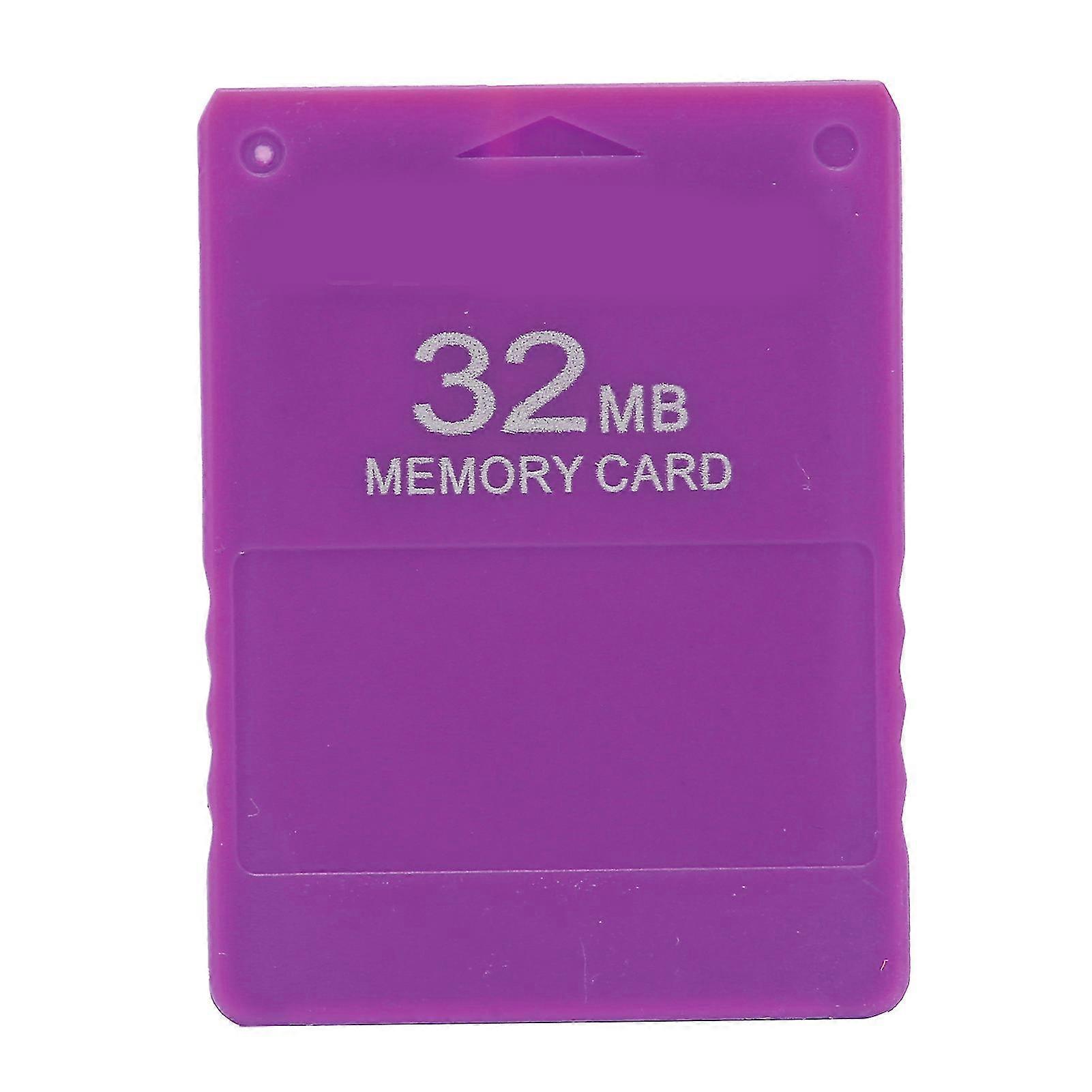 32MB High Speed Gaming Memory Card for PlayStation 2 - Efficient & Portable (Purple)