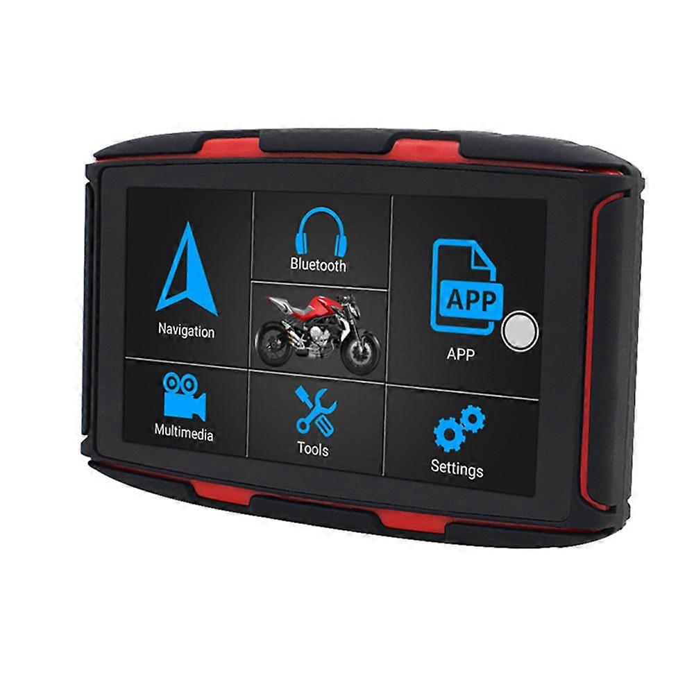 5 Inch Touch Screen Gps Navigation 16g Ips Waterproof Motorcycle Car With Bluetooth Function