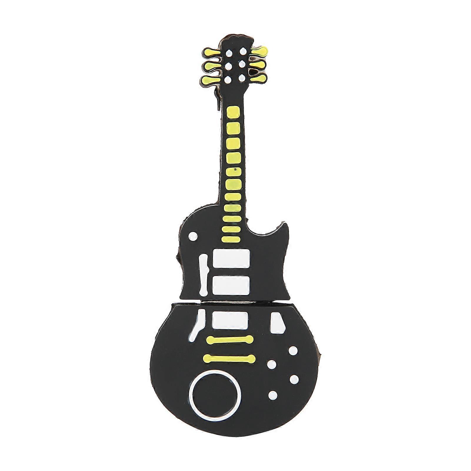 Flash Drive, Portable USB Flash Drive in the Shape of a Guitar, Cartoon Design, for Data Storage, 128GB