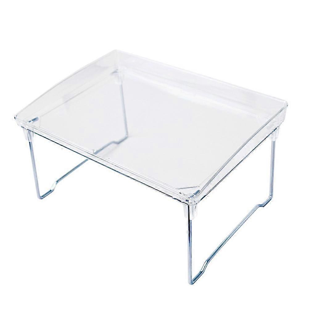 Large Capacity Desktop Storage Rack Clear Acrylic Kitchen Shelf Single Layer Office Desktop File Organizer