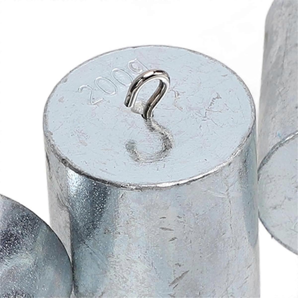 Alibration Weights 200 G, Chromeplated Steel 4 Pcs. Double Hook Weights Accuracy of 2% in Scale Testing Class