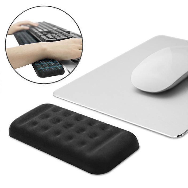 Clavier mécanique Poignet Repose Memory Foam Mouse Pad, Taille : Main unique (Noir)