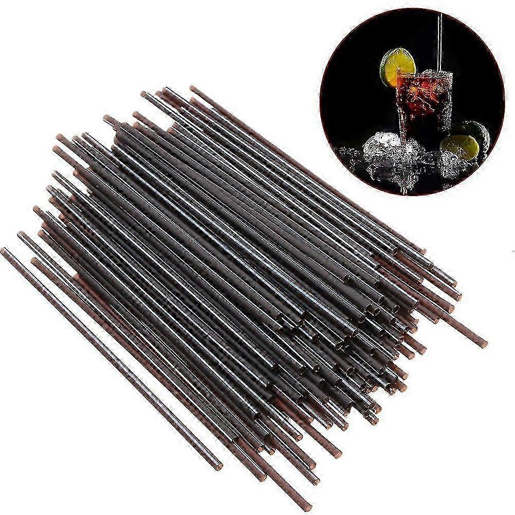 100pcs Black Plastic Mini Cocktail Straws For Celebration Drinks Popular