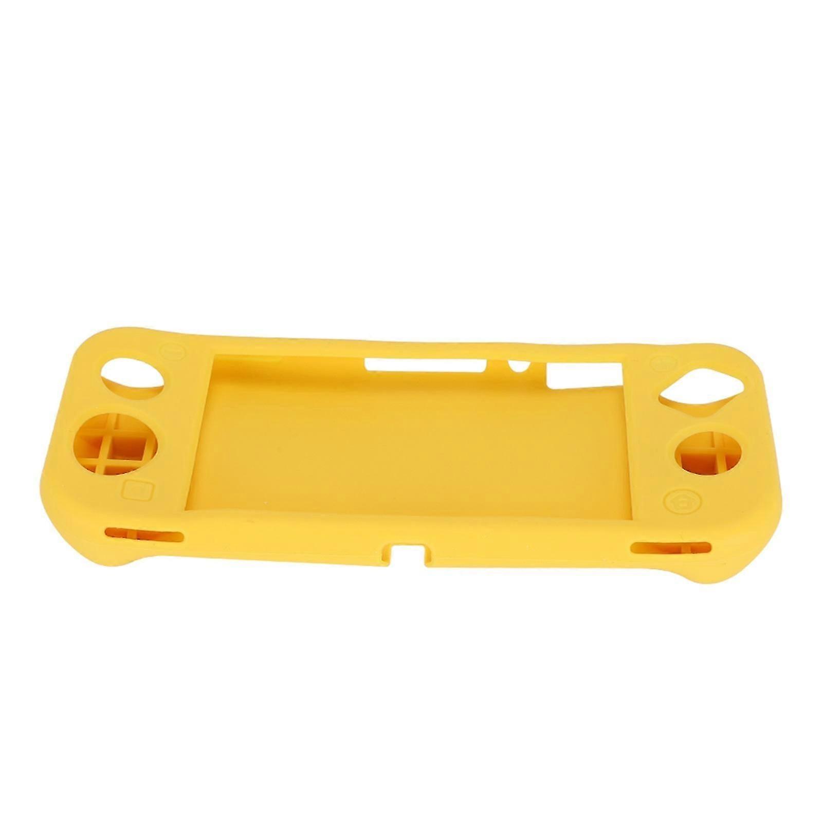 Silicone Game Console Protective Case Cover with Grip Anti Slip Accessories for Switch Lite(Yellow )