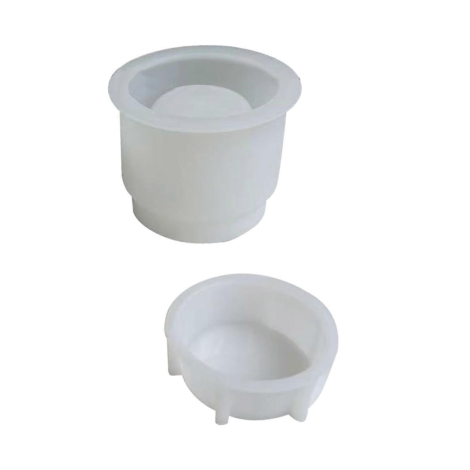 פרויקט עובש סיליקון עגול ביצוע אביזר טיח נרות ביתי מתנה ציוד ביתי