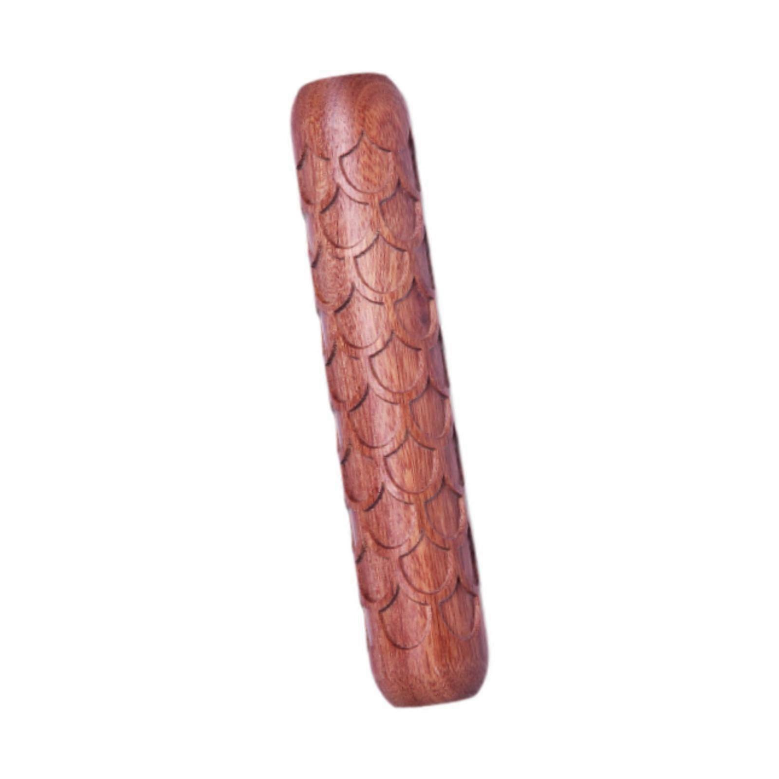 Clay Modeling Pattern Roller Wooden Clay Rolling Roller for Pastries Cookies Fish scale pattern