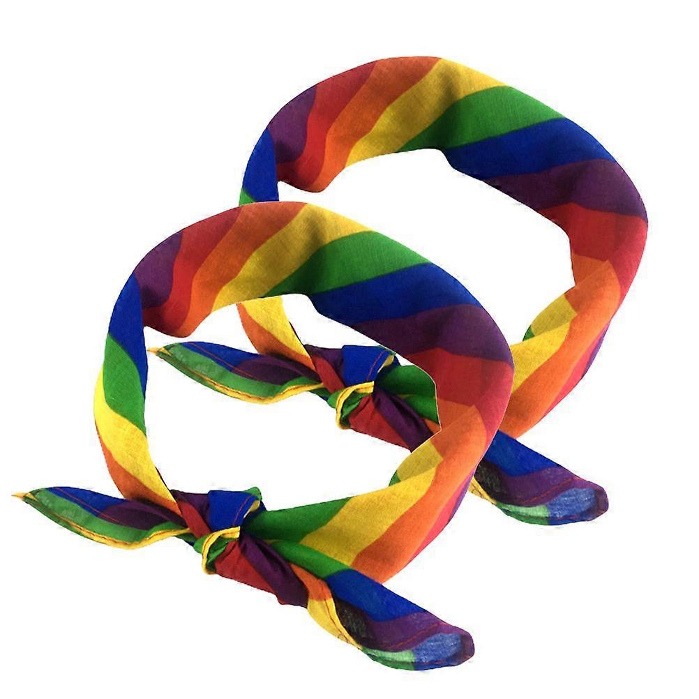 Rainbow Bandana Soft Delicate Pattern Pride Accessory