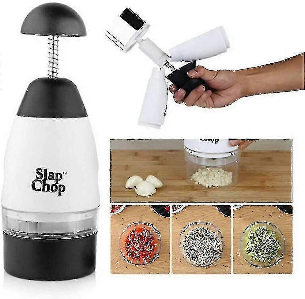 Knoblauch Triturator Lebensmittel Chopper Slap Chop Obst Gemüse Reibe Küchenzubehör Werkzeug f54