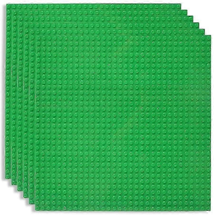 6pcs Panel Set Building Plate Compatible With Most Brands,green
