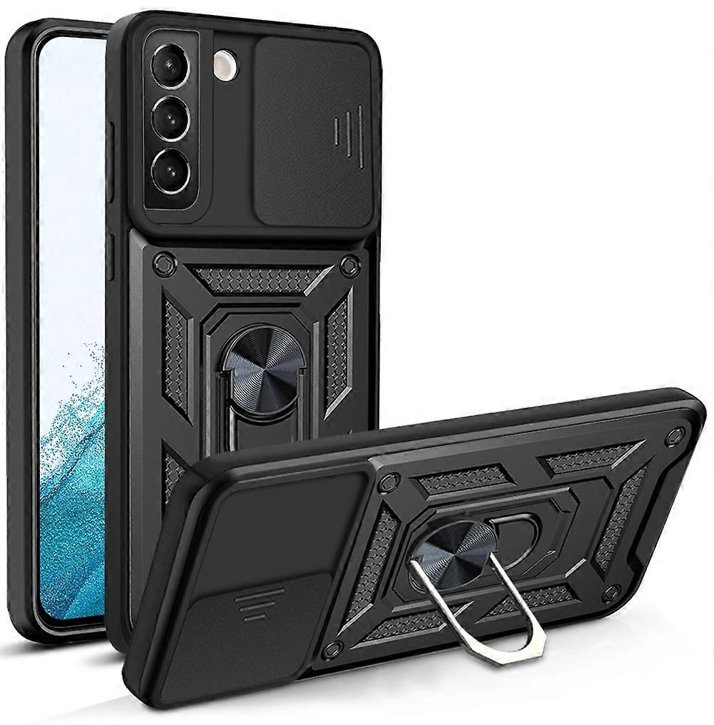 For Samaung Galaxy S22 5G Sliding Camera Cover Design TPU+PC Protective Case(Silver)