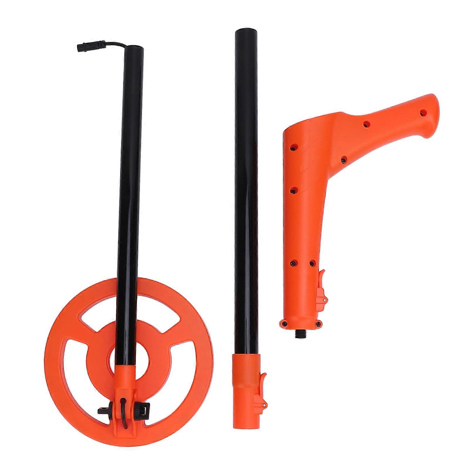 Handheld Metal Detector 6 Inch Search Coil LCD Display Retractable Metal Tester with Sound and Light Prompt MD1009