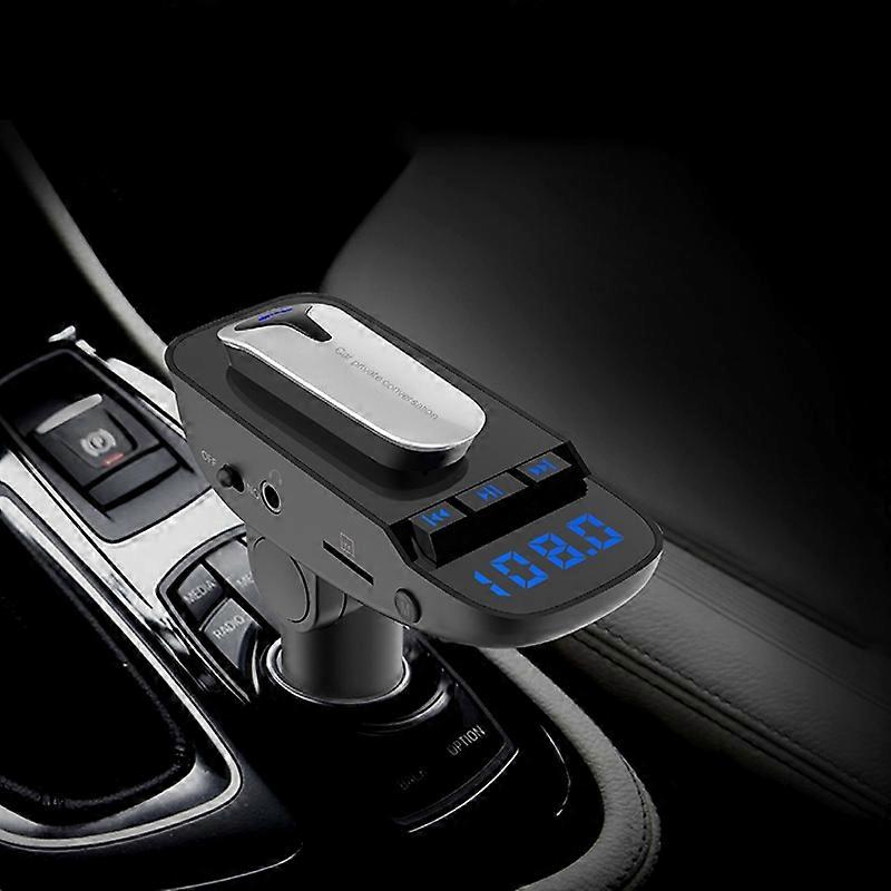 ER9 2 in 1 Freisprecheinrichtung Freisprecheinrichtung Wireless Bluetooth Headset Dual USB Ladegerät FM Transmitter MP3 Music Player