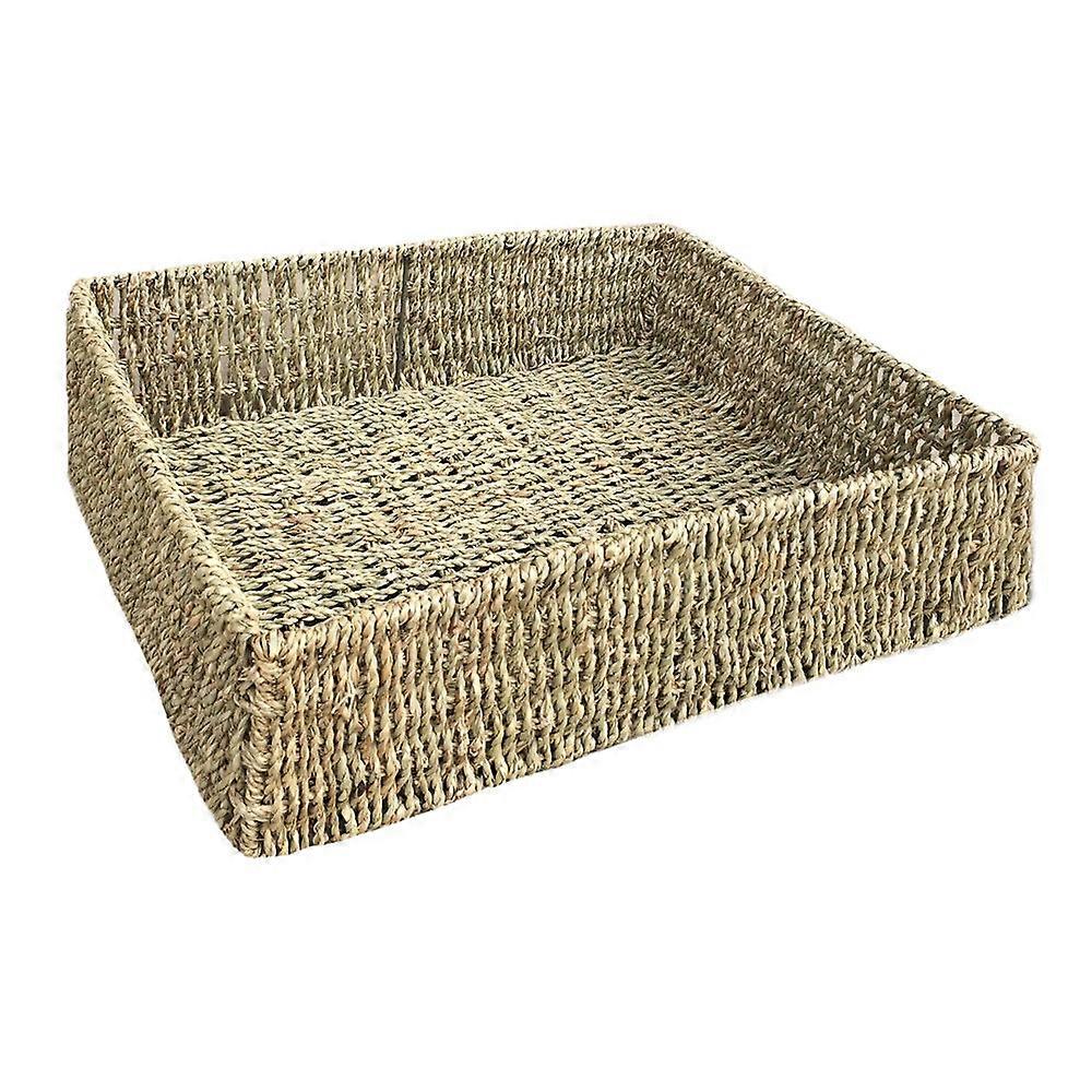 Unlined Rectangular Seagrass Serving Trays