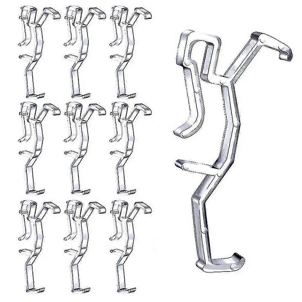 Clear Plastic Valance Clips for Blinds 2in Universal, Durable Hidden Snap-On Retainer
