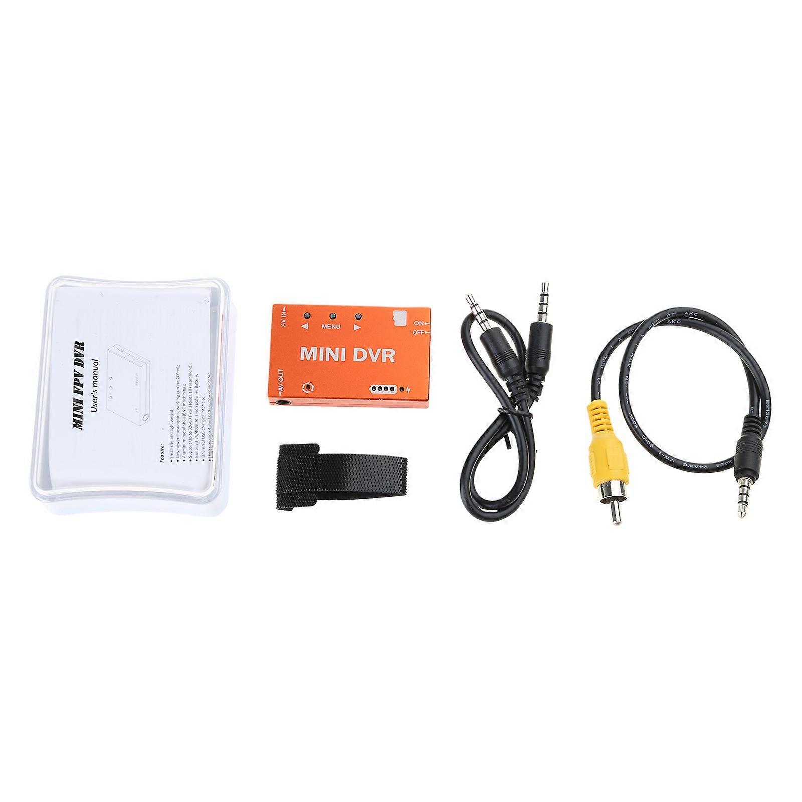 Mini FPV DVR Modul Modul Mini Modul Eingebaut 3,7V 400mAh Akku Video Sound Recorder Quadcopter Multirotoren Fahrzeug Orange