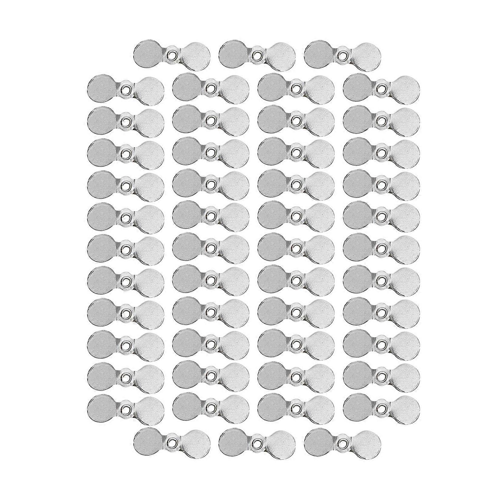 50Pcs/set Fishing Propeller Slices Lures Making Replacements Fishing Propeller Sequins Fly Tying Materials for Fishing  silver S
