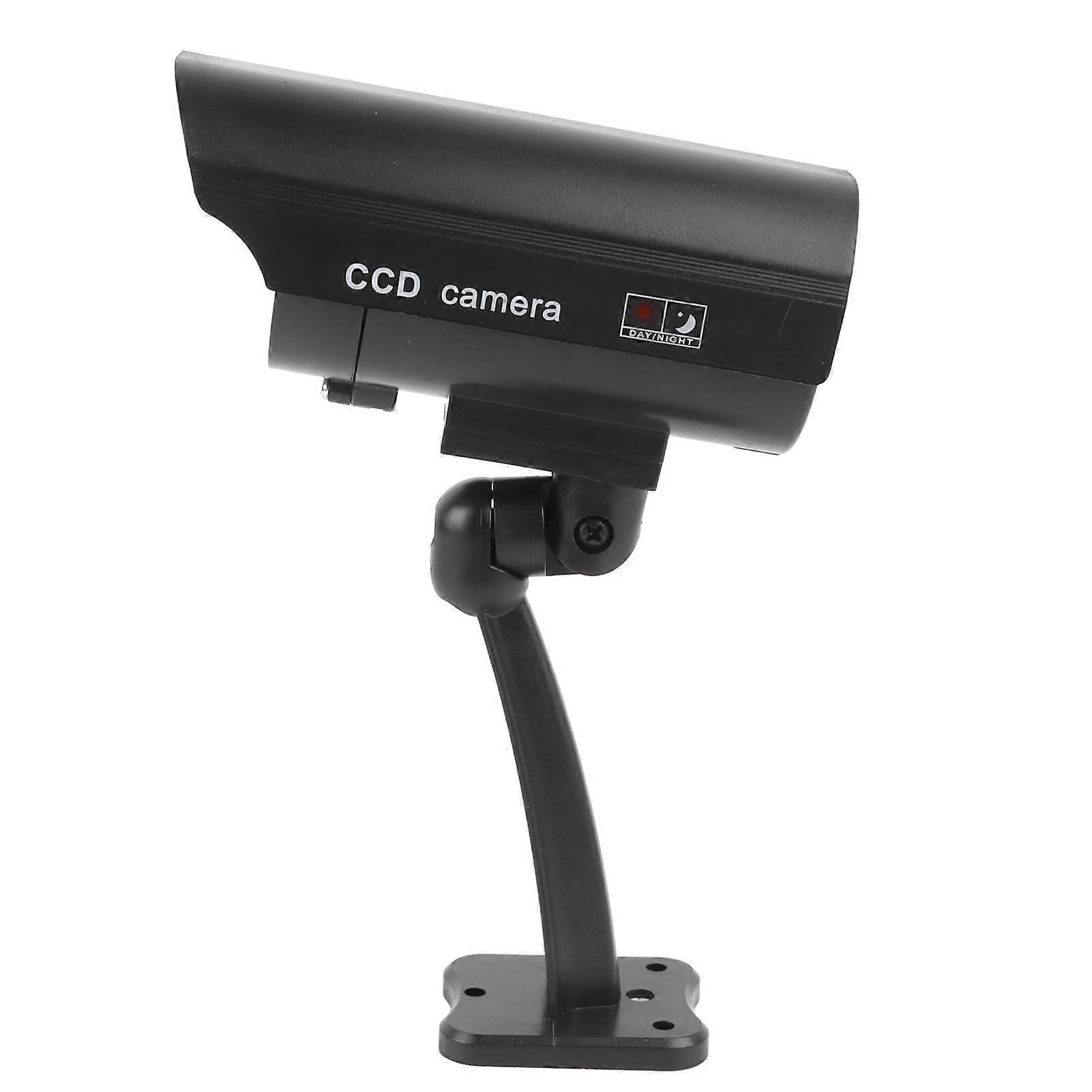 Dummy Fake Security Camera Red Flashing Lights Simulated CCTV Camera Surveillance System for Residences Shops Offices 