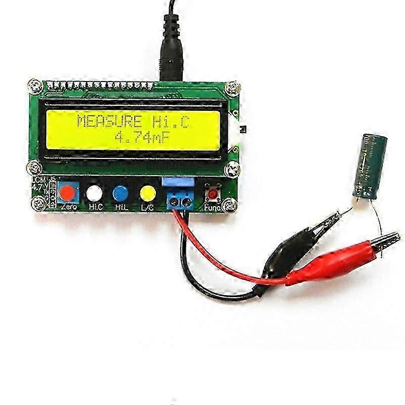 Digital Capacitor Meter Inductance Capacitance L/C Meter LCD Capacitance Meter Tester Mini USB Interface with USB Cable