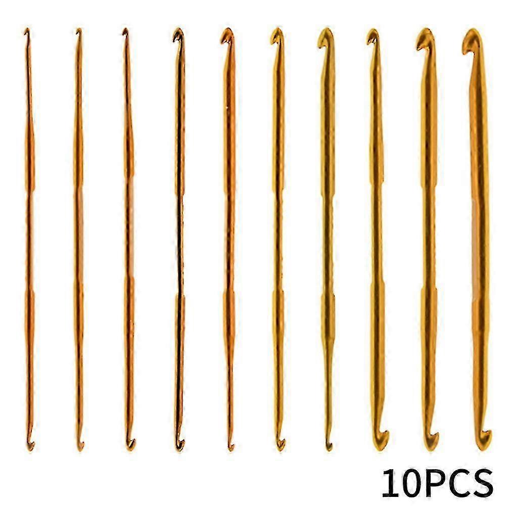 10pcs DIY Double Head Yarn Handmade Aluminum Alloy Crochet Hook Kniting Tools