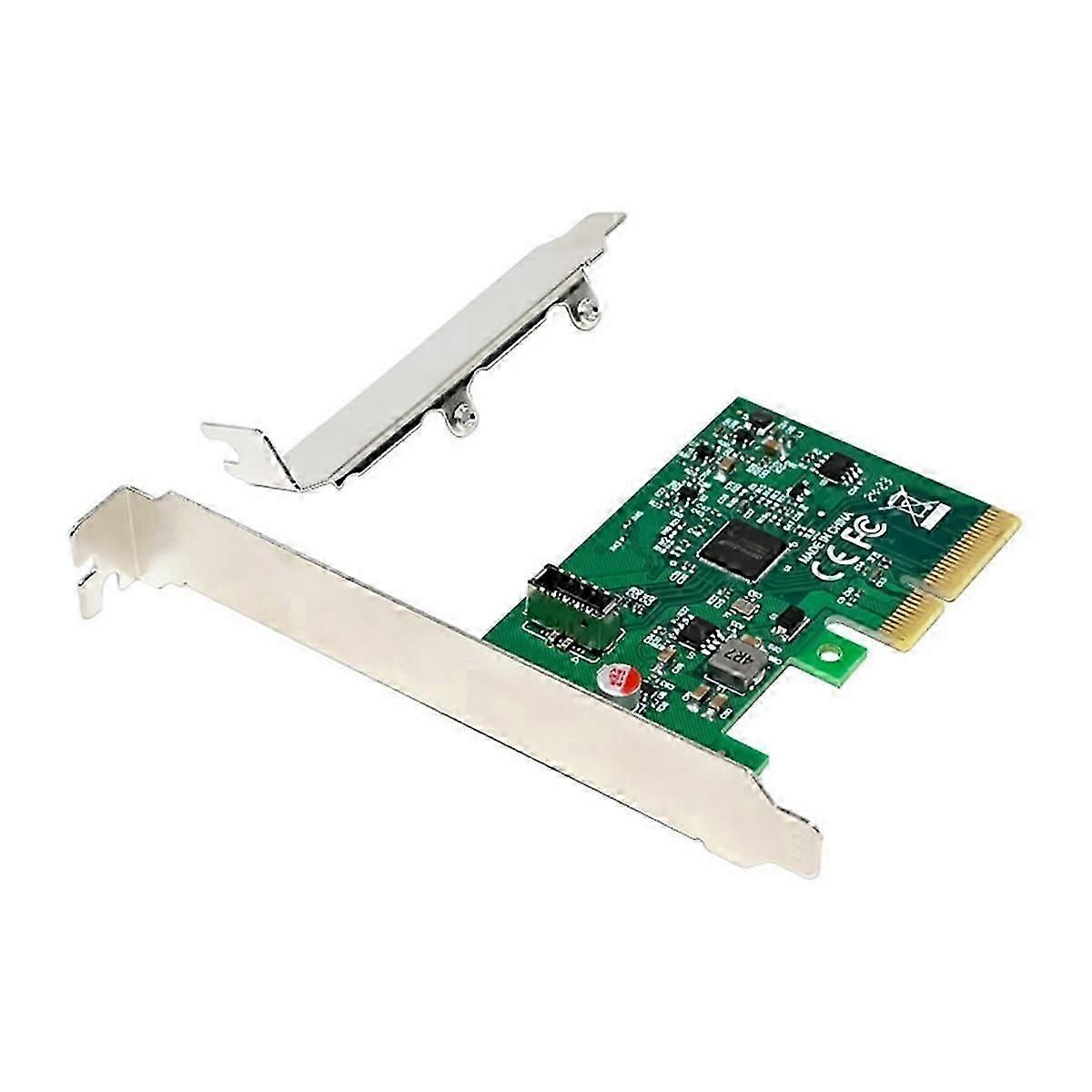 PCI-E X4 to USB 3.2 20Gbps Type-E Expansion Card Network Adapter Card ASM3242 Chip for Win 7/Win 8/