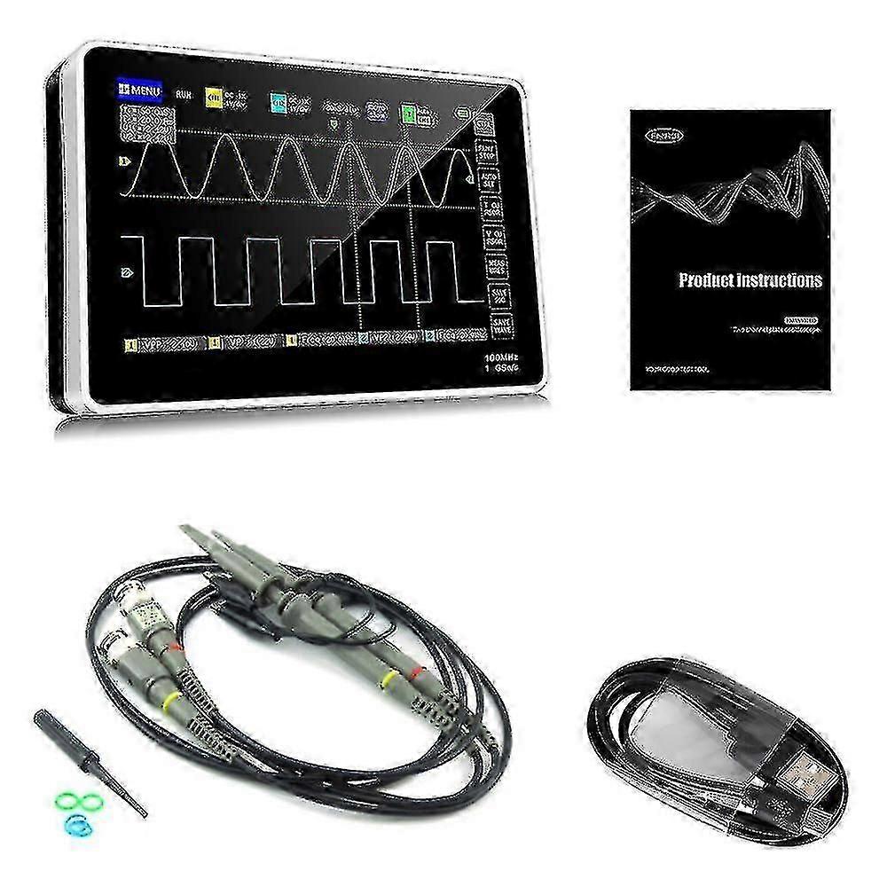 1013d 2 Channels 100mhz*2 Band Width 1gsa/s Sampling Rate Oscilloscope With 7 Inch Color Tft Lcd Touching Screen