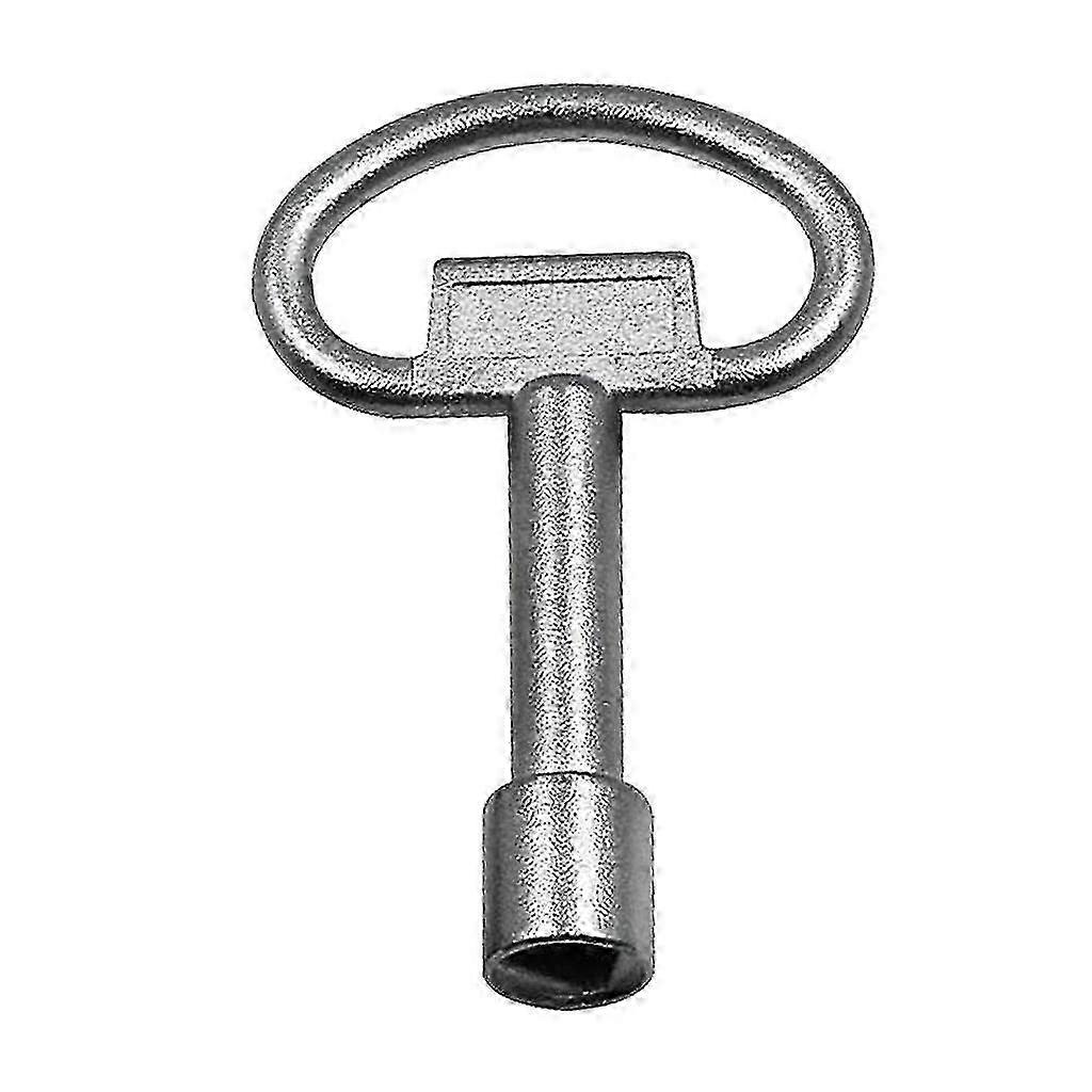 Silver Triangle Wrench compatible with Electrical Cabinet, Elevator & Water Meter Valve (1pc)