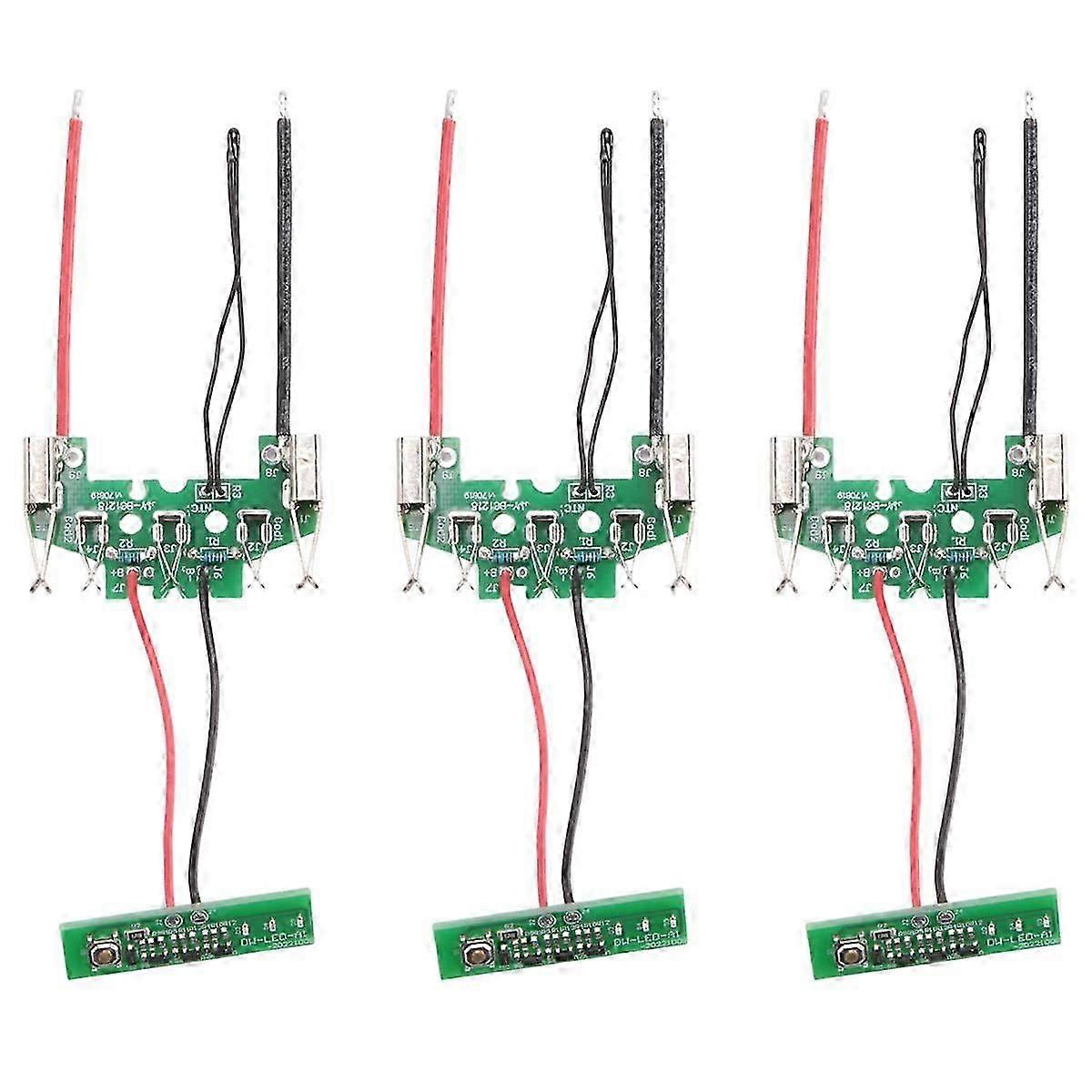 3Pcs BAT610 18V Lithium-Ion Battery PCB Charging Protection Circuit Board for Boschs 18V -Ion Batte