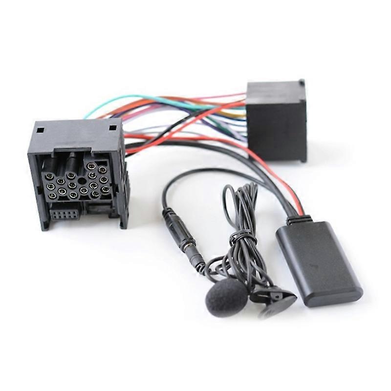 10Pin Stereo Bluetooth AUX Adapter Car Stereo Media Jack Compatible for E46