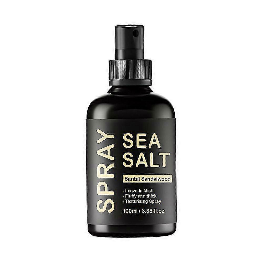 Spray de sal marinho com acabamento natural para cabelos, dá volume e texturiza, spray leve e não oleoso para modelar cabelos, para mulheres e homens, 100ml