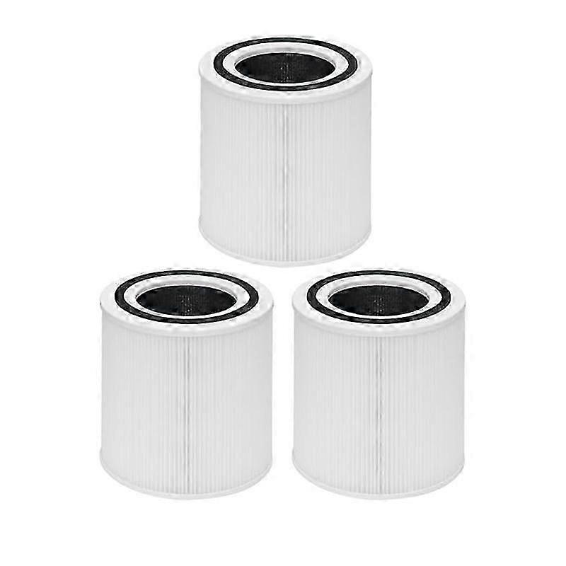 3PCS Replacement Filters for TT-AP005 Air Purifier, H13 True HEPA and Activated Carbon Filter Acces