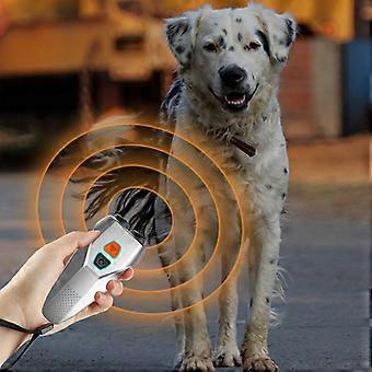 Ultrasonic Dog Repeller Stop Barker Dual Probe High Power Repeller Handheld Dog Trainer PU70