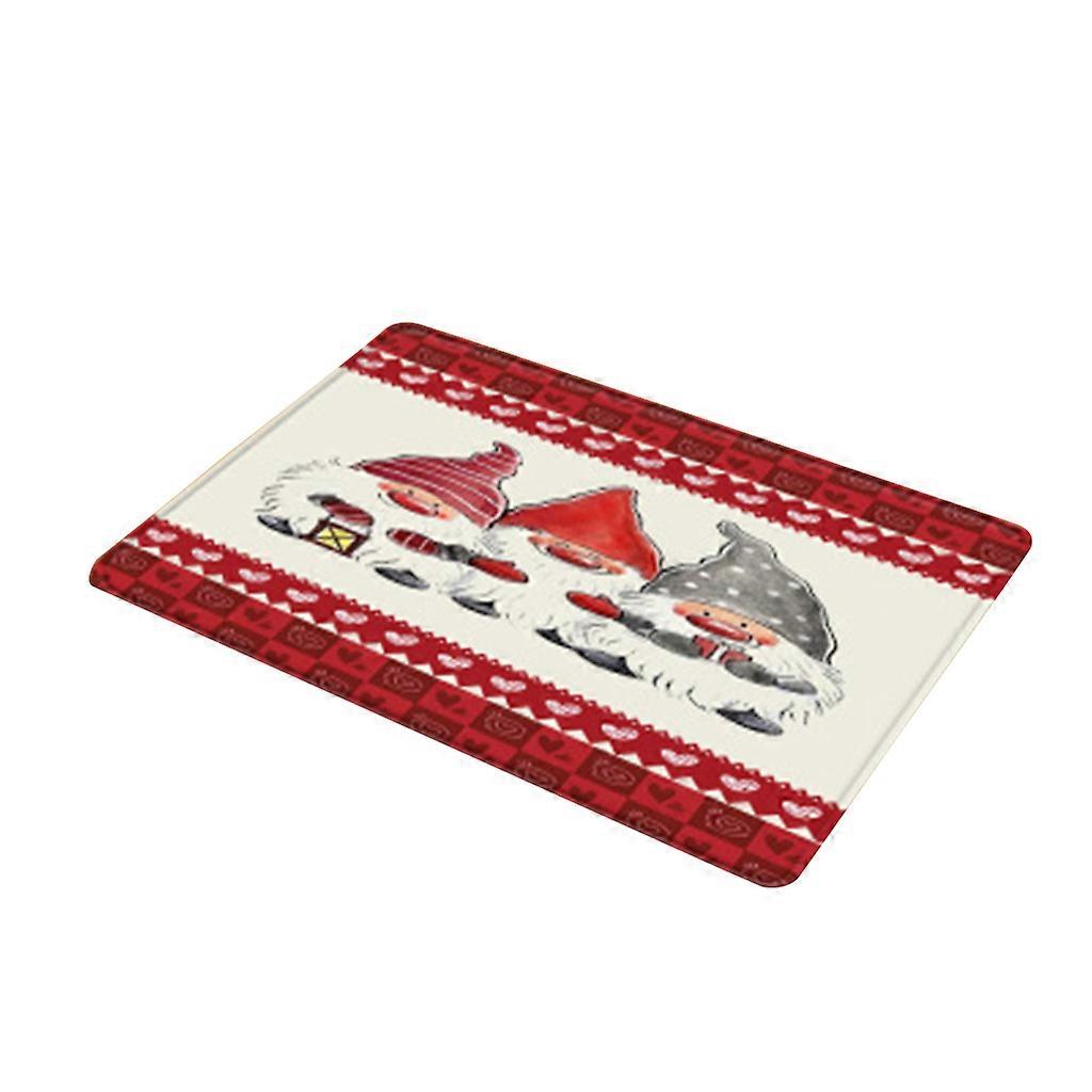 Valentine's Day Love Theme Faceless for Doll Printing Doormat Rectangular Floor Mat Non-Slip Rug Carpet for Bathroom Kit
