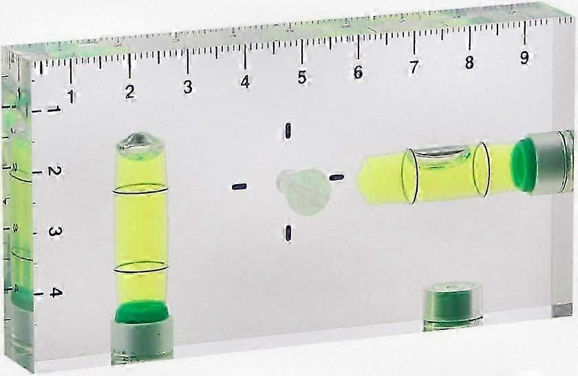 Compact Dual-Direction Transparent Bubble Level with Enhanced Accuracy