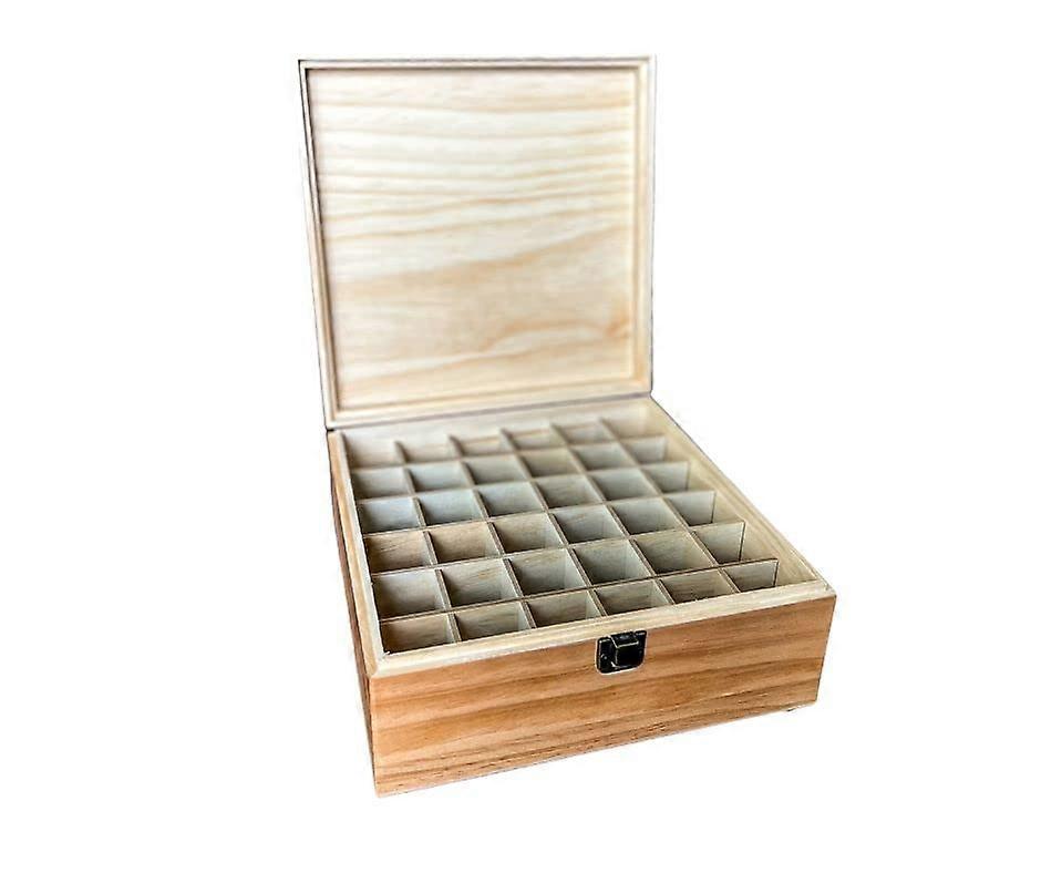 Decorative Storage Box for 1oz Sample Bottles, Amber Boston Round Essential Oils Holder, Durable and Stylish Design