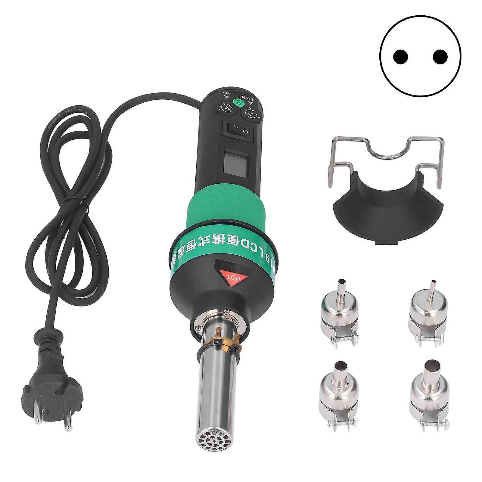 Hot Air Gun Digital Display Brushless Motor Portable Heating Tool Set Kit for Soldering
