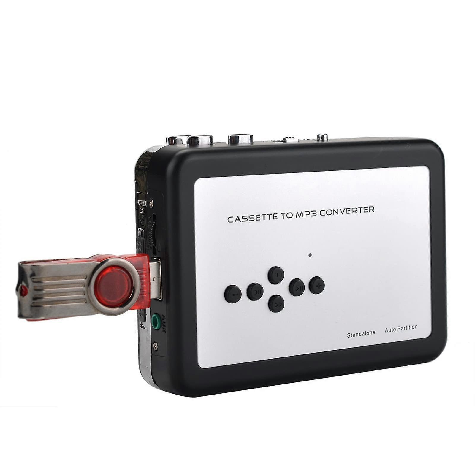 Cassette Tape Player, Tape Player Audio Cassette to Digital Converter with Headphone and Playback Function, Convert Cassette Tapes to MP3