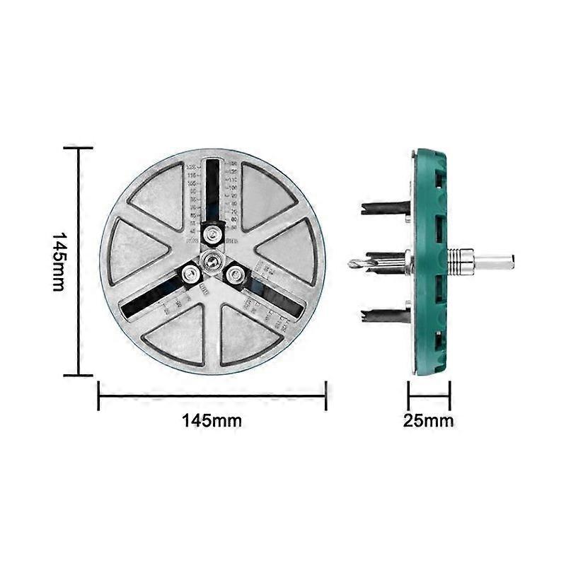 1Pc Adjustable Drill Bit 45mm-130mm Wood Cutting Tool for Partition Wall and Soft Boards Home Improvement