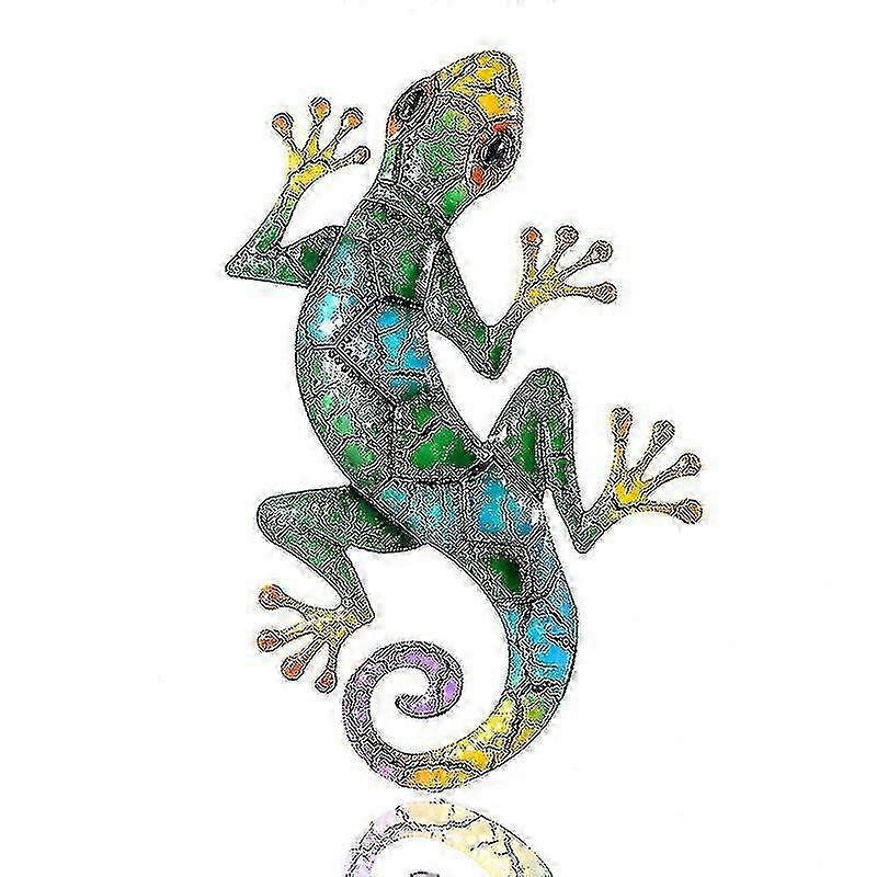 JiaWei Metall Kunst Gecko Wand Dcor Eidechse Heimdekoration 6EK