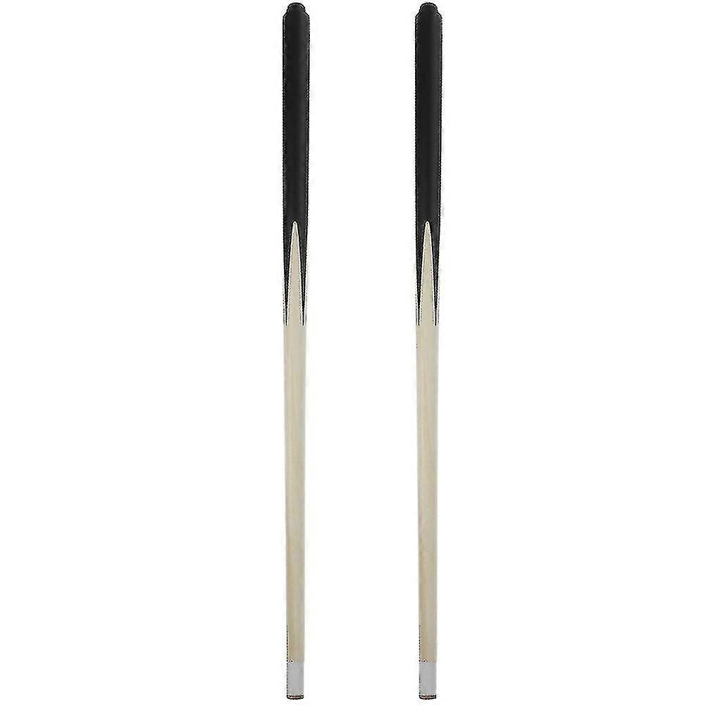 2pcs Pool Cue Bois Billard Cue Stick Pratique Cue Stick Short Pool Cue Sticks