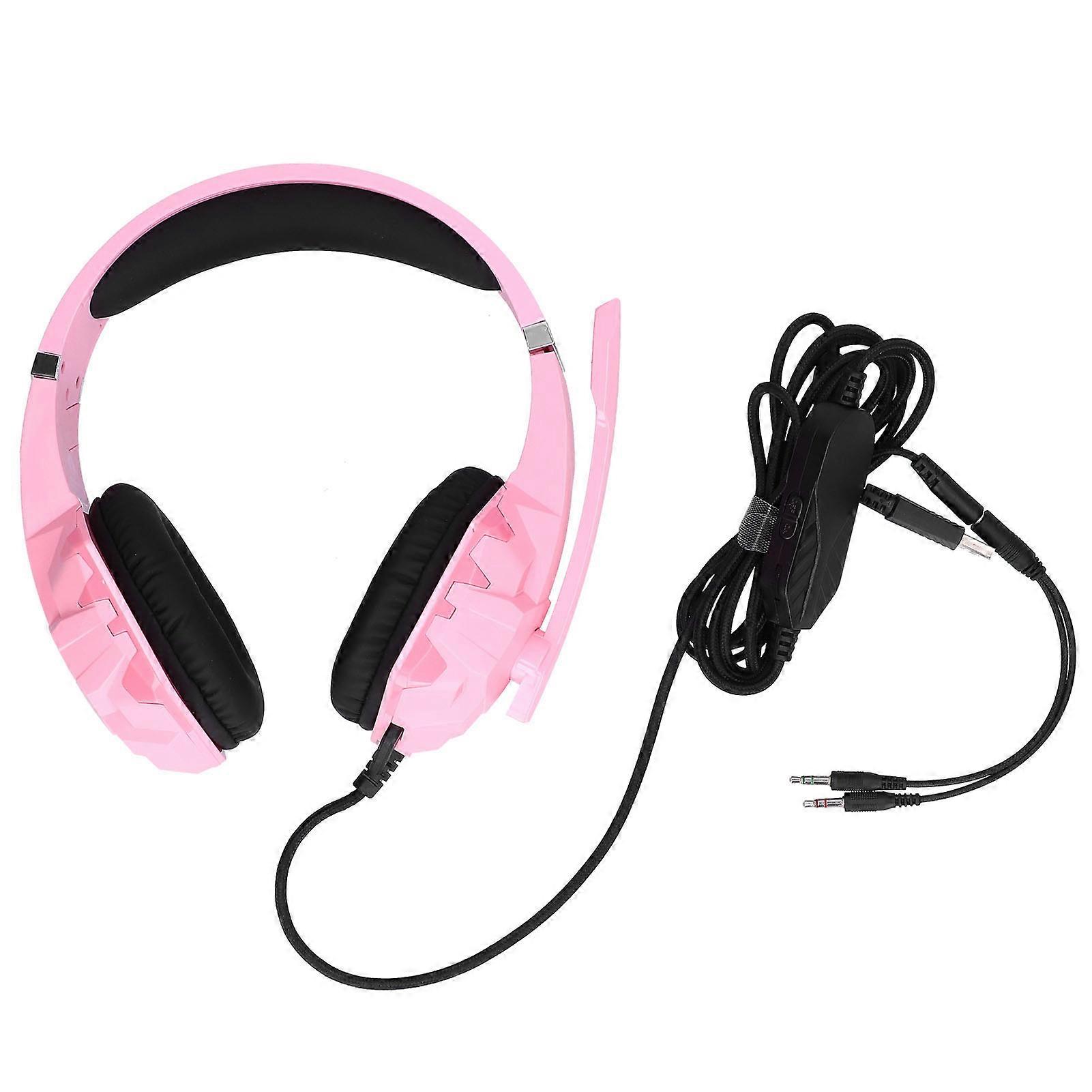 PYTHON FLY G9000MAX ESports Gaming Headset Wired Noise Cancelling Over Ear Gaming Headphone(Pink )