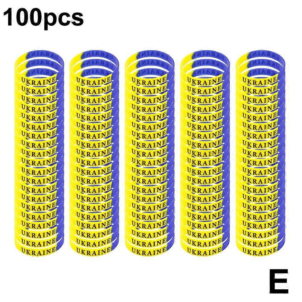 Pulsera de Ucrania segmentada de 100 piezas (E) $Ukraine