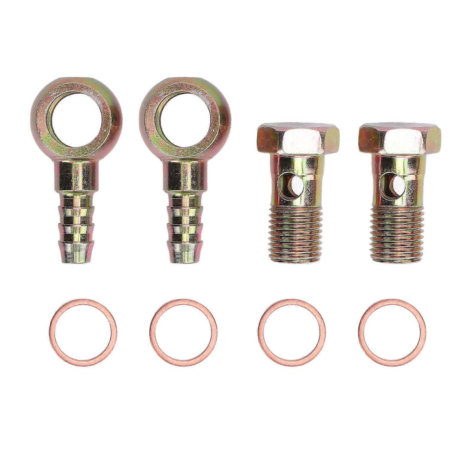 Kit de raccords de tuyau de refroidissement à eau M14 x 1,5 mm, en acier inoxydable, pour tuyau de refroidissement de 9 à 10 mm de diamètre intérieur