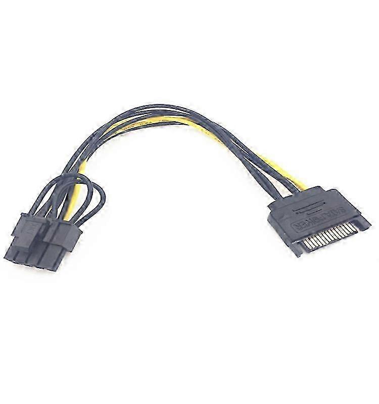 15-poliges SATA-Stecker-auf-8-Pin-Buchse für Grafikkarten-Netzteilkabel