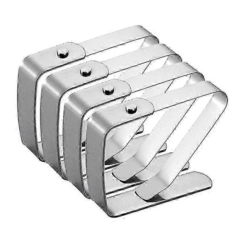 4pcs αντιολισθητικοί σφιγκτήρες τραπεζομάντιλων ανοξείδωτου
