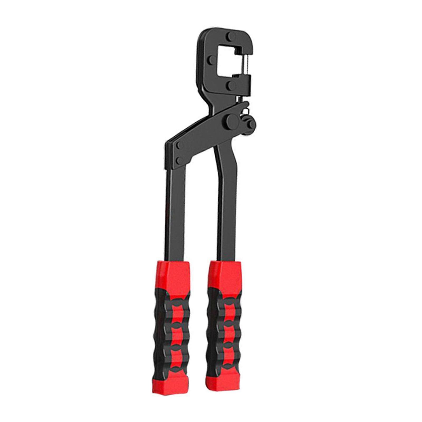 Handheld Metal Bolt Pliers Crimper Punch Lock Frame Fixing Fastening Hand Tool for Drywalls and Plasterboard Projects