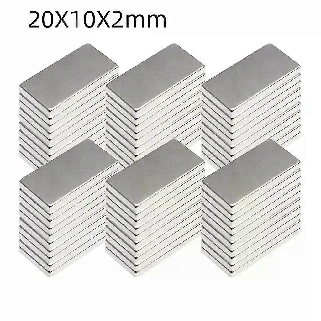 20x10x2 mm Block Neodymium Rectangular Magnet 20mm x 10mm x 2mm NdFeB Super Powerful Strong Magnetic Permanent