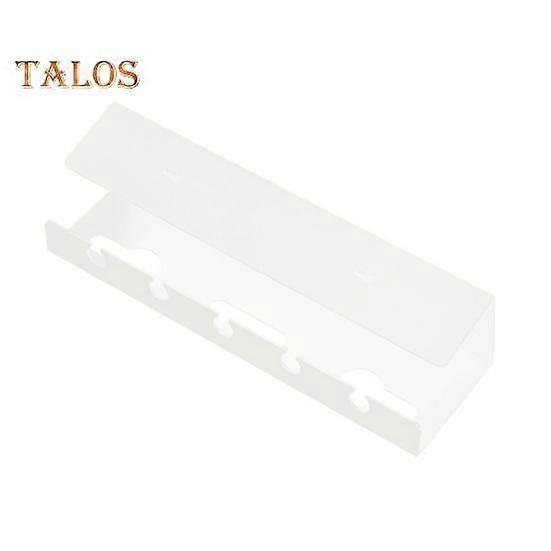 Self-Adhesive Storage Rack Strong Load-bearing Simple Installation Computer Desk Wire Management Basket Versatile Cord Organizer