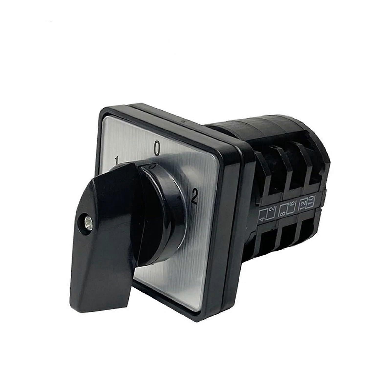 LW810/3 Manual Changeover Rotary Cam Switch Three Poles 10A 12 Contacts 10amp Interrupto(ON Off ON)