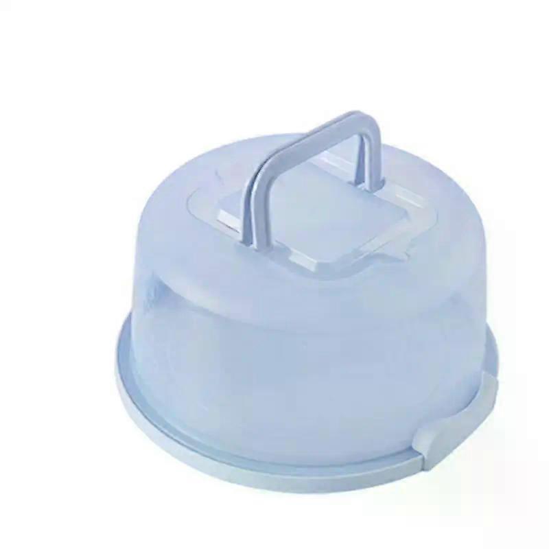 1/3/5PCS στρογγυλό πλαστικό κιβώτιο φορέων κέικ ανθεκτικό στη φθορά ανθεκτικό στη σκόνη φορητό κέικ αποθήκευσης κουτιών οικιακών εξαρτημάτων οικιακών εξαρτημάτων διαφανές