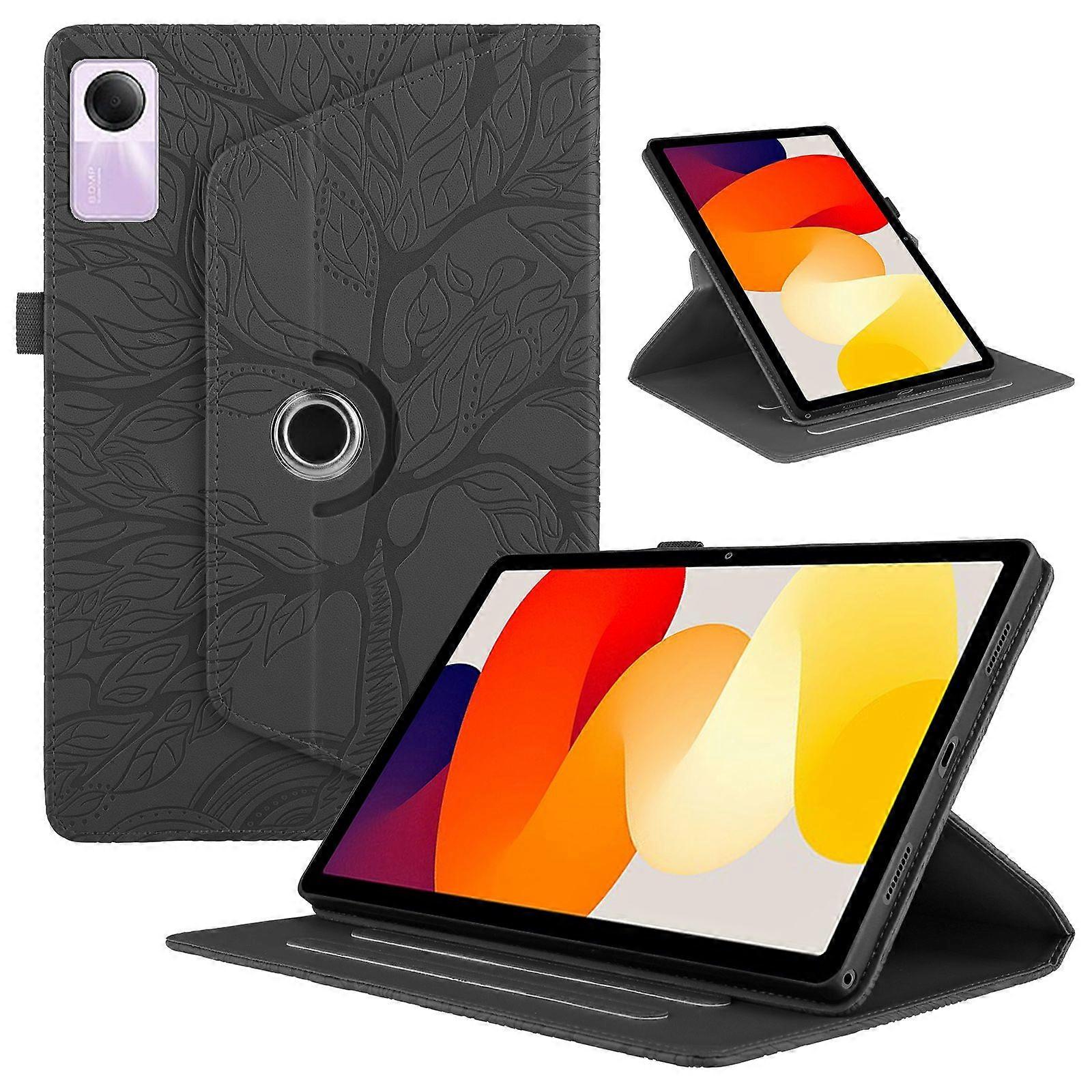 Flip Case for Xiaomi Redmi Pad SE 360 Rotatable Shockproof Tablet Case with Vertical Bracket